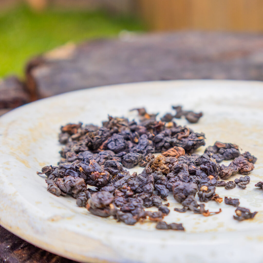 Thé Oolong Noir THANH TÂM ĐEN Roulé Cueillette de Printemps 2023
