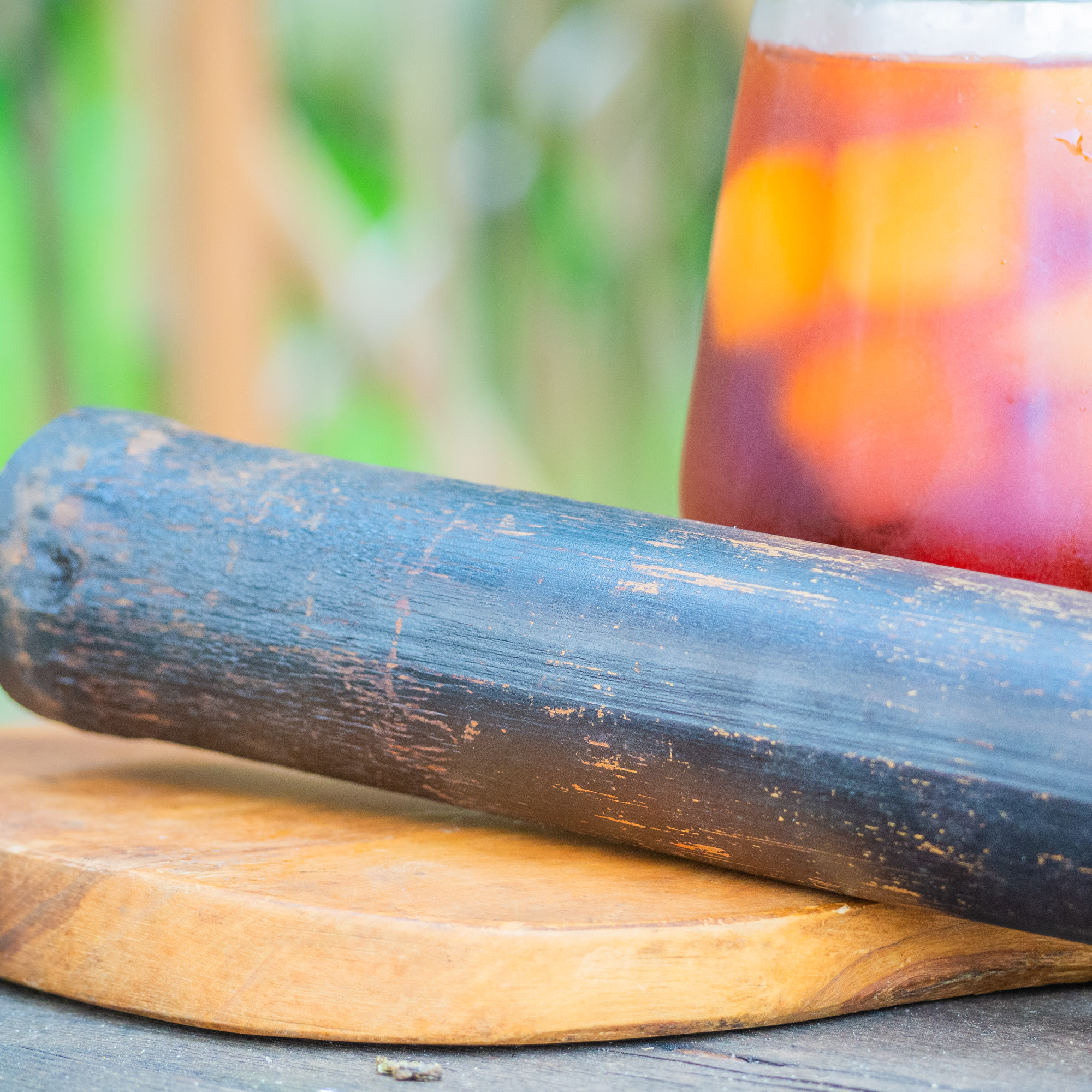 Thé Pu-erh Sauvage Cuit Millésime 2017 Fumé dans du Bambou | Thé Du Vietnam Thé Pu-erh Sauvage Cuit Millésime 2017 Fumé dans du Bambou