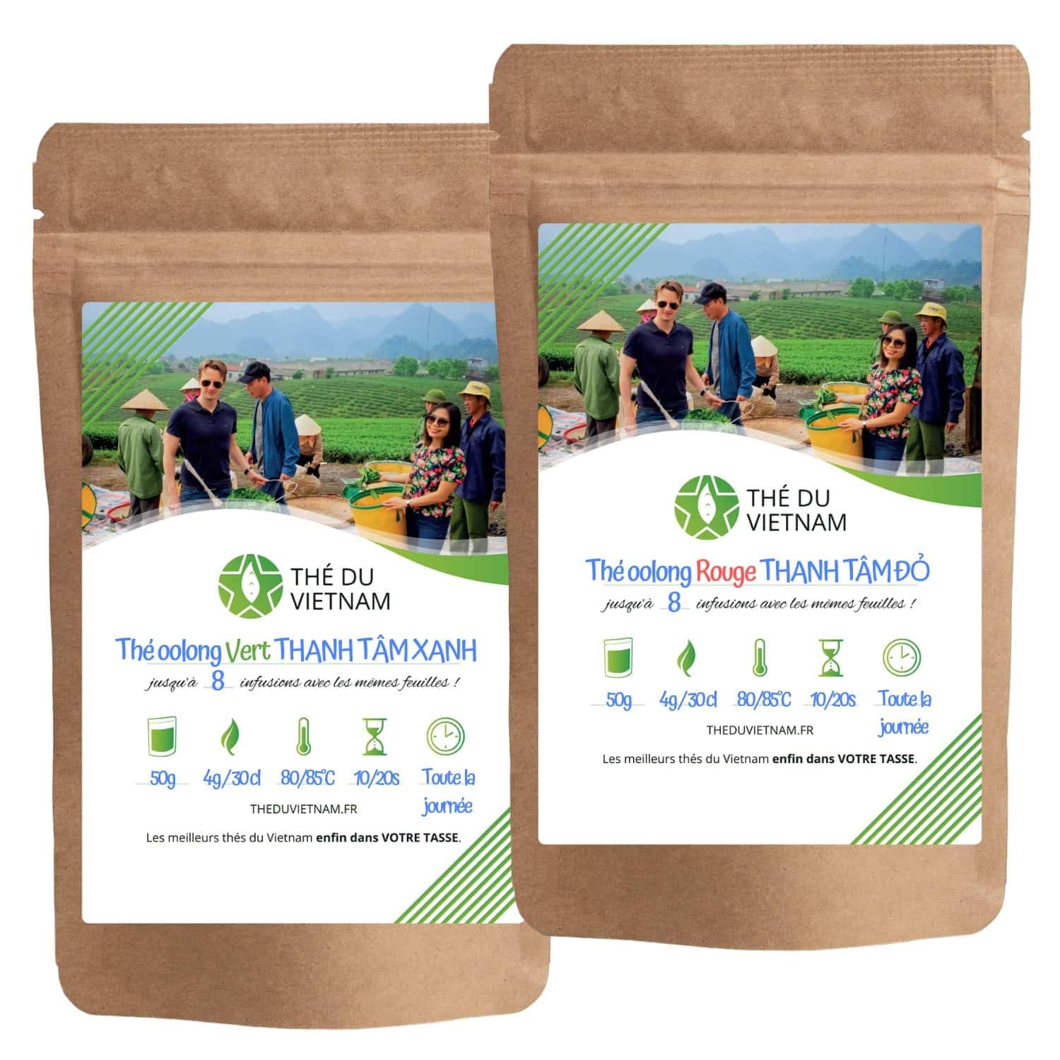 Pack Spécial Thés Oolongs de MỘC CHÂU | Thé Du Vietnam Pack Spécial Thés Oolongs de MỘC CHÂU
